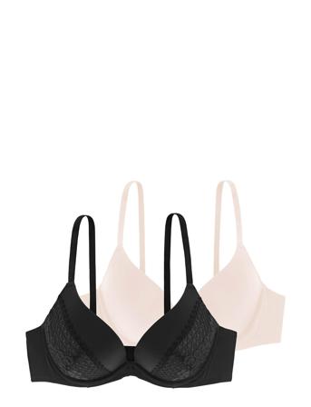 Kelsea - 2Pp Plunge Lingerie Bras & Tops Plunge Bras Multi/mønstret Dorina*Betinget Tilbud