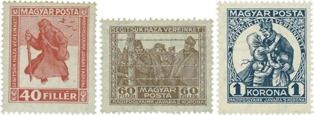 Ungarn 1920 - MICHEL 312-314 - Postfrisk