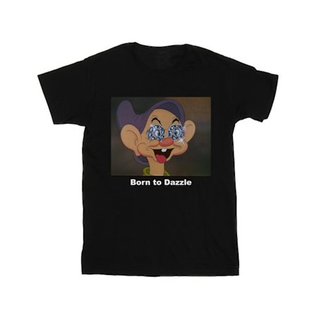 Disney Mens Dopey Born To Dazzle T-Shirt M Svart