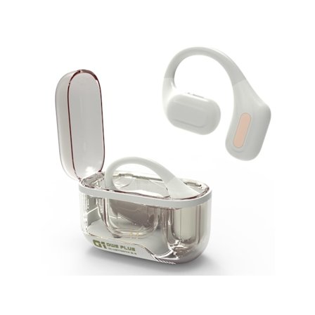 Trådlösa Hörlurar Hifi Stereo Led Display Bluetooth Brusreducering Vit