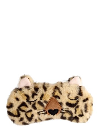 Puckator Plush Adoramals Leopard Eye Mask - Multi/patterned - ONE SIZE