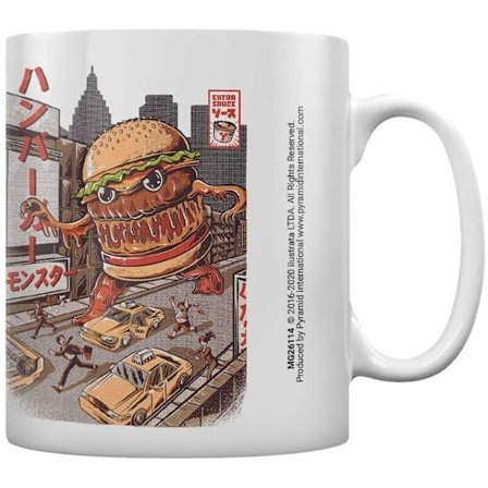 Ilustrata Burgerzilla Mug En Storlek Flerfärgad