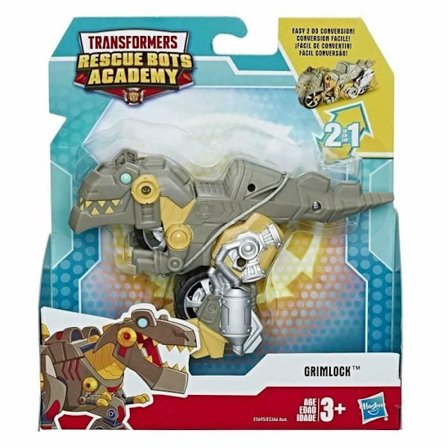 HASBRO Transformers Rescue Bots Academy Grimlock Rescue Robot 2 In 1 11 Cms