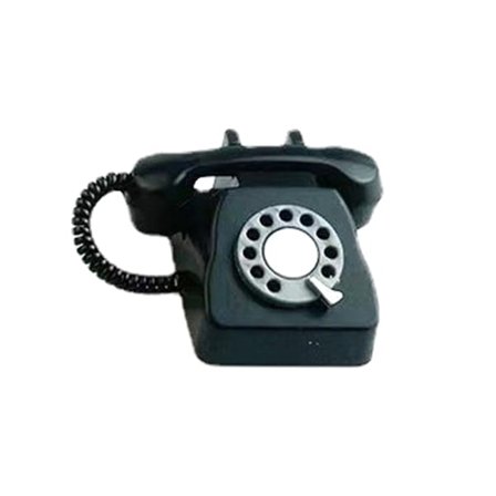 Dukkemøbler Kid Miniatyr Plast Telefonleker Svart