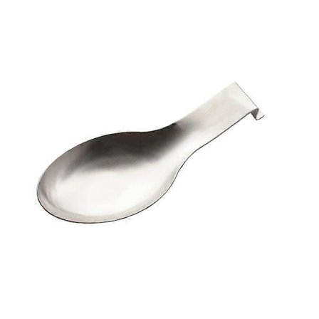 Matt Silver Skedstöd, Skedhållare i Rostfritt Stål för Spis, Köksredskapshållare för Slevar, Tänger, Spatlar, Skedhållare för Spis (1 st - 24,9 cm)