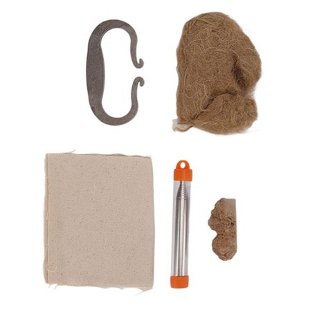 Flint og stål ildstartværktøjer Ildsegl Bomuldsrebssæt Interessante originale ildværktøjer til udendørs camping