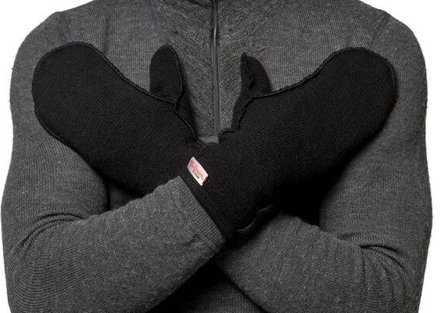 Woolpower Mittens Thin 400 Black - Innervantar & Liners