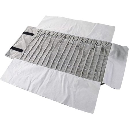 Bærbar smykke rulle halskæde rejse opbevaringspose displays H