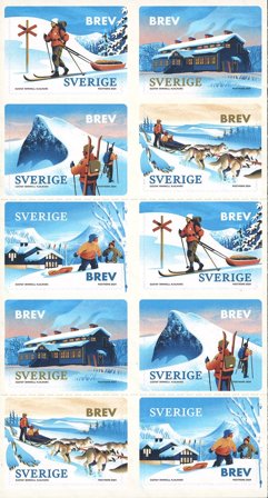 Sverige - På fjeldet - Postfrisk hæfte