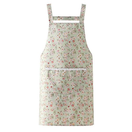 Bomuldsforklæde til kvinder, sommertyndt hjemmetøj, herrekøkken 70*68cm