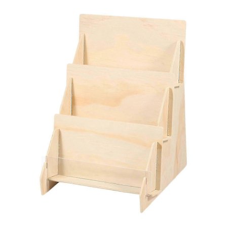 Lykkønskningskort Display Stand 3-lags Postkort Holder til Klistermærke Detail Fotos