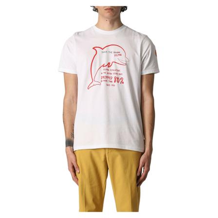 Save The Duck, Tshirt Biały, Mężczyzna, Rozmiar: S
