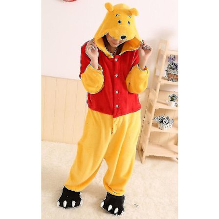 Halloween Unisex Onesie Kigurumi Karnevalskostyme Hettegensere Pyjamas Sleep Wear-9-1 - Perfet Winne The Pooh 0