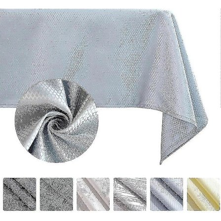 Pöytäliina, pöytäliina 120 x 160 cm, vihreä lootusvaikutus, vedenpitävä, lehdet