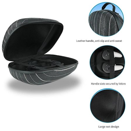 Bæreveske + ansiktsdeksel + hånddeksel + blackout-nese for 3 kontroller bæreveske VR-tilbehør-b