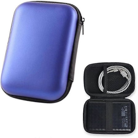 Hårt fodral för bärbar extern SSD, skyddande reseförvaringsväska, hårddiskfodral HDD-fodral för 2,5"-enheter