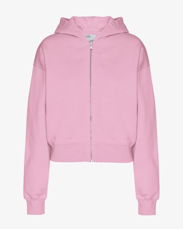 Organic Crop Zip Hood - Cherry Blossom M