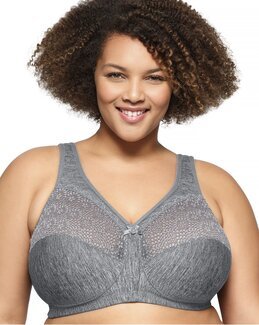 Bh uten bøyle med Magic Lift-funksjon Grå - H95 - Glamorise