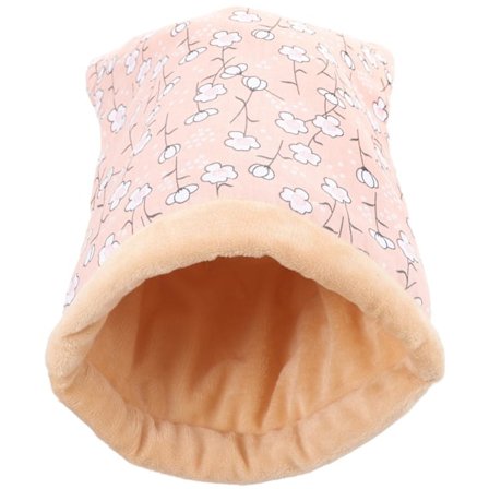 Sukkerflyver egern marsvin seng hamster sovepose hamster bomulds gemmested sukkerflyver legetøj (25X20X3CM, pink)