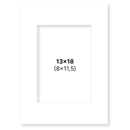 Passepartout Whitex18 cm