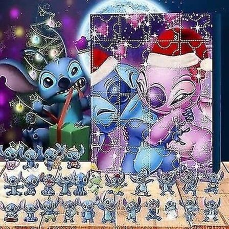 Julekalender 2024 Navidad Legetøj Mickey Minnie Stitch Baby Yoda Juguetes Overraskelse Blind Box Dukke Gave Til Børn {db}