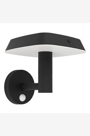 EGLO - Vägglampa utomhusbelysning Dreoli Solar Powered With Sensor - Svart - Solcellslampor - Från Homeroom