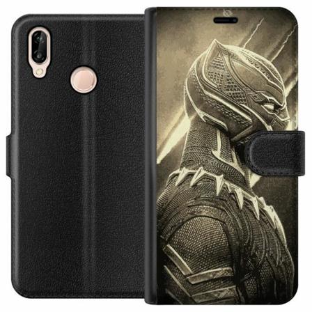Huawei P20 Lite Plånboksfodral Wakanda Forever : Black Panthe