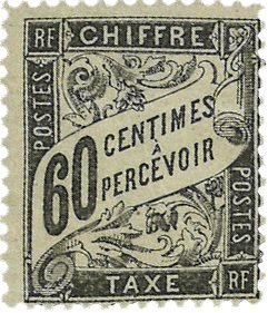 Frankrig 1884 - YT TX21 - Portomærker - Ubrugt