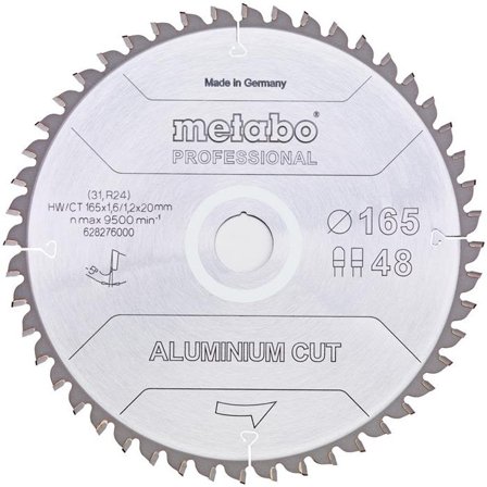 Metabo 628276000 Savklinge 165x20 mm Z48 FZ/TR -5, Maskintilbehør & forbrugsvarer