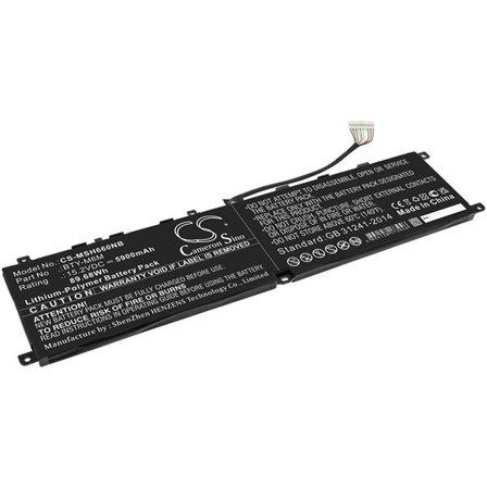 Batteri til notebook, laptop til MSI Gs66 Stealth, Ge66 Raider og andre