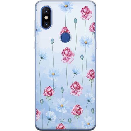 Kompatibelt Mobildeksel til Xiaomi Mi Mix 3 Petal Reverie Sky Blue