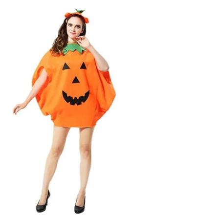 Halloween Gave Til Voksne Og Børn Græskar Kostume Tøjpose Hat Sæt Hallowmas Fest Tilbehør Jul adult One Size