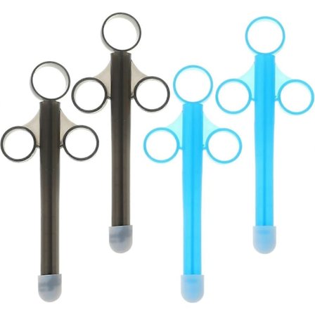 4 stk. Lube Applikator Launcher med Glat Afrundet Spids Personlig Smøremiddel