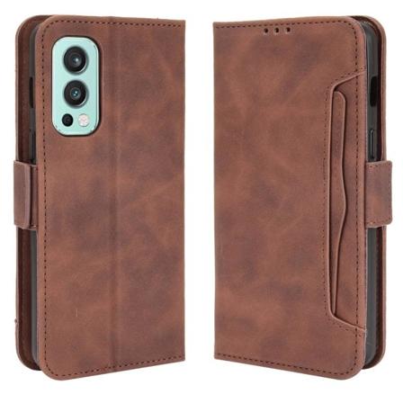 Oneplus Nord 2 5g - Fodral Med Avtagbart Kortfodral - Brun