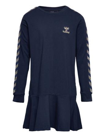 Hmlevelyn Dress L/S Dresses & Skirts Dresses Casual Dresses Long-sleeved Casual Dresses Marineblå Hummel