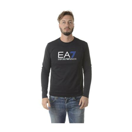 Emporio Armani Ea7, T-shirt with long sleeve Zwart, Heren, Maat:S