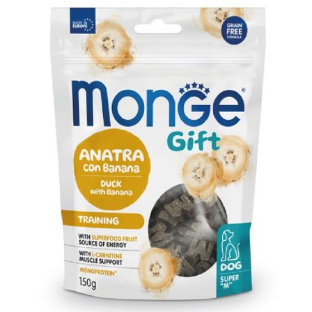 Monge Snack Training Per Cani Adulti Anatra Con Banana 150g