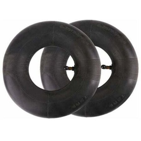 2 stk. 4.10/3.50-4 Slange med ventil for trillebår, gressklipper, barnevogn, generator, hagevogn...DEBUNS