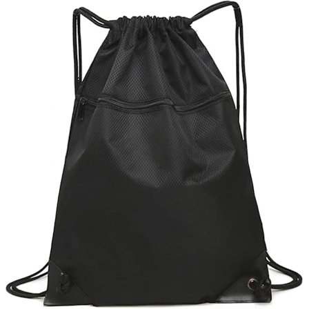 Trækstangs Gymnastik Taske, Sport Stor Kapacitet PE Taske med Ydre Lynlås Vandafvisende Snor Svømning Rygsæk Sport Skole Strand Ferie Svømning Rejse 