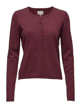 New Laura Cardigan Strikket Trøje Cardigan Rød Minus