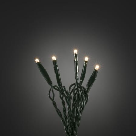 Konstsmide 6354-120 Valosarja lämmin valkoinen, tummanvihreä kaapeli 6,93 m, Valaistus