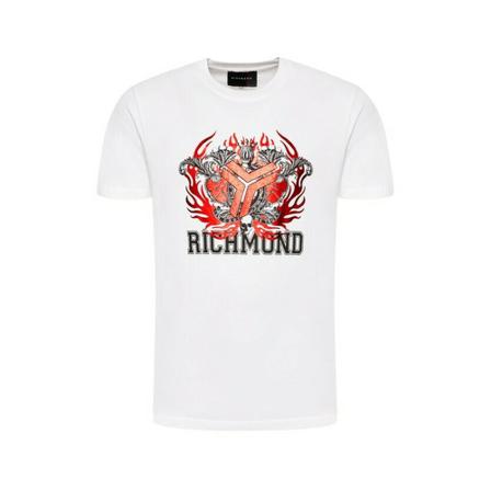 John Richmond T-shirt Ump22070Ts Hvid, Herre T-shirts