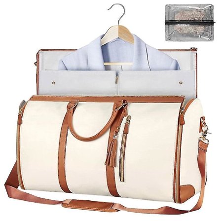 Rejsetaske til tøj, Stor PU-læder duffelbag til kvinder, Vandtætte tøjposer XC