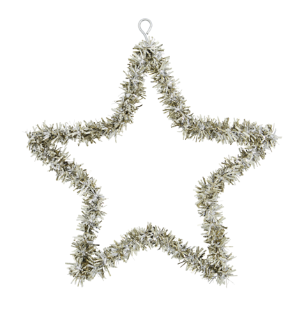 House Doctor Ornament Joy Star Sølv Ø21cm