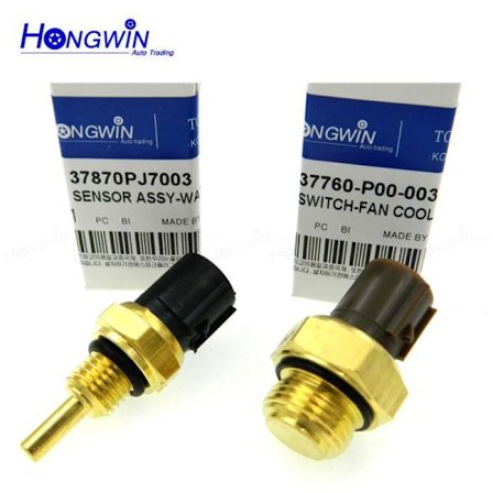 2-pack kylvätsketemperatursensor för Honda 37870-PJ7-003 37760-P00-003~01788