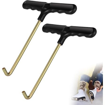 2-delt snørebåndsstrammersæt, værktøj til stramning af snørebånd, værktøj til stramning af hockeyskøjtesnørebånd, felthockeyskobånd, skøjtesnørebånd