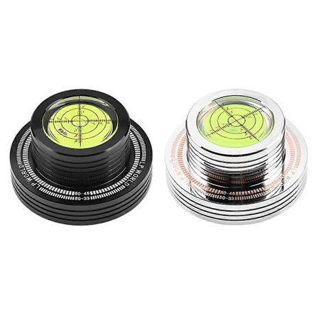 50Hz LP Vinyl Pladespiller Pladestabilisator med Niveau Aluminium Legering Vægtklemme LP Afspiller D