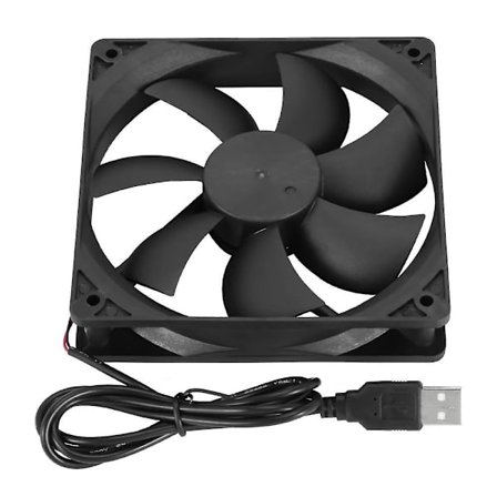 Ruterkjølevifte, diy PC-kjøler TV-boks trådløs kjøling stille stille DC 5v USB 120mm vifte (standard