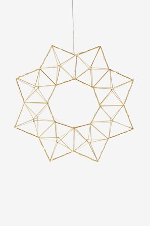 Star Trading - Julestjerne Simone 40 cm - Guld - Adventsstjerner - Fra Homeroom