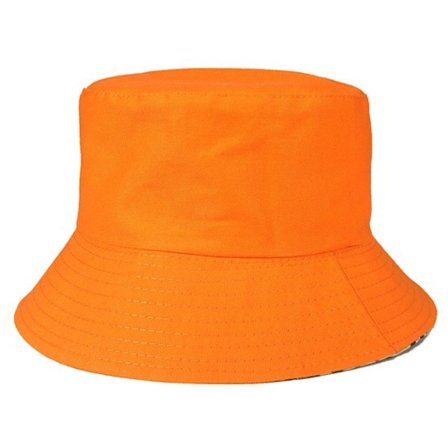 Svart Fiskehatt Bucket Hat Beanie Hat orange one size